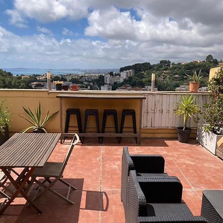 T2 Traversant Avec Une Grande Terrasse Et Piscine Кань-сюр-Мер Екстер'єр фото